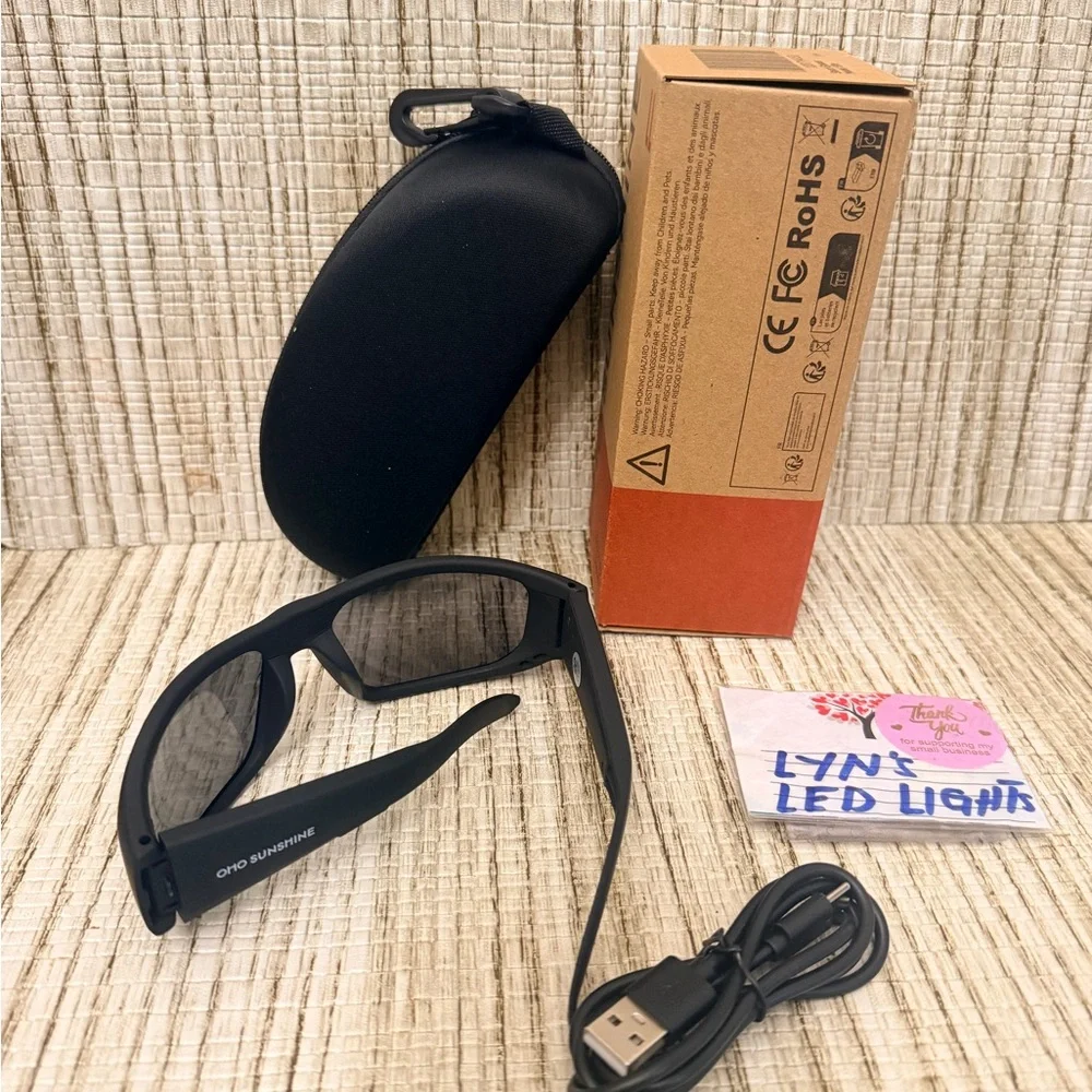 Bluetooth Smart Glasses - Black